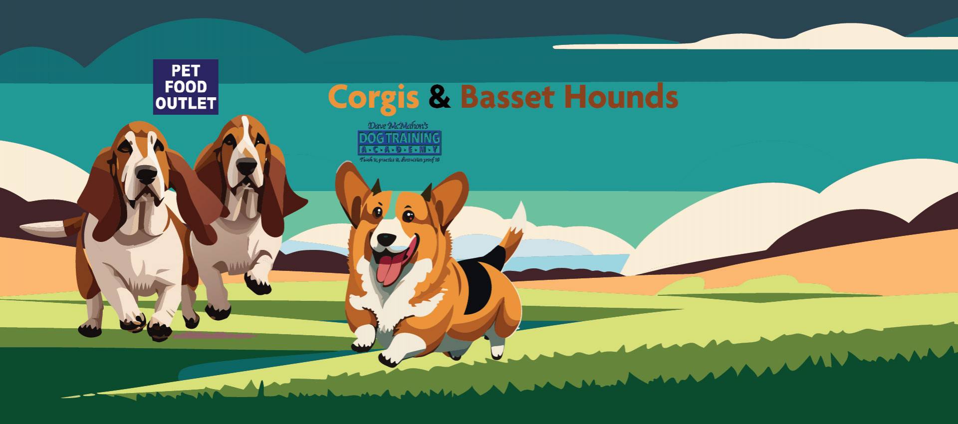 Corgi & Basset Hound Races
