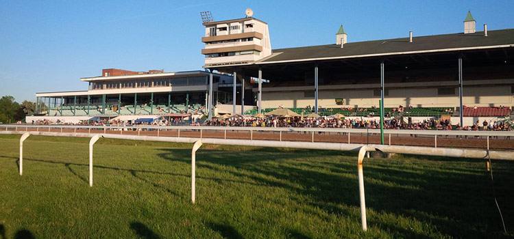 Photo of Fort Erie Race Track from infield 